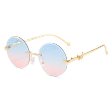 Load image into Gallery viewer, Fashion Metal Butterfly Frameless Sunglasses Fashion Colorful Sunglasses Men's and Women's Personalized Trendy Sun Glasses
