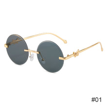 Load image into Gallery viewer, Fashion Metal Butterfly Frameless Sunglasses Fashion Colorful Sunglasses Men's and Women's Personalized Trendy Sun Glasses
