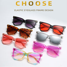 Load image into Gallery viewer, Fashion Trendy Large Frame Cat Eye Sunglasses Fashion Colorful Sunglasses Men's and Women's Personalized Sun Glasses
