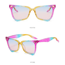 Load image into Gallery viewer, Fashion Trendy Large Frame Cat Eye Sunglasses Fashion Colorful Sunglasses Men's and Women's Personalized Sun Glasses
