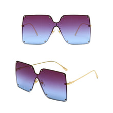 Load image into Gallery viewer, Trendy Siamese Sunglasses Large Frame Fashion Gradient Sunglasses Fashion Men's and Women's Personalized Sun Glasses
