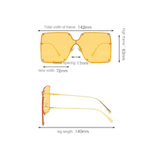 Load image into Gallery viewer, Trendy Siamese Sunglasses Large Frame Fashion Gradient Sunglasses Fashion Men's and Women's Personalized Sun Glasses
