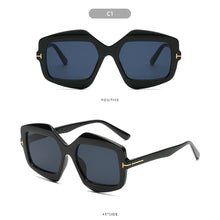 Load image into Gallery viewer, Trendy T-word Rice Nail Sunglasses Irregular Fashion Colorful Sunglasses Fashion Men's and Women's Personalized Sun Glasses
