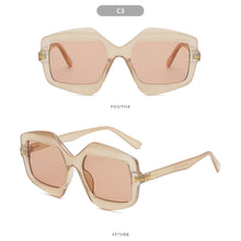 Load image into Gallery viewer, Trendy T-word Rice Nail Sunglasses Irregular Fashion Colorful Sunglasses Fashion Men's and Women's Personalized Sun Glasses
