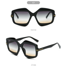 Load image into Gallery viewer, Trendy T-word Rice Nail Sunglasses Irregular Fashion Colorful Sunglasses Fashion Men's and Women's Personalized Sun Glasses
