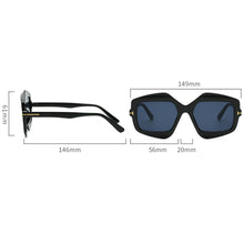 Load image into Gallery viewer, Trendy T-word Rice Nail Sunglasses Irregular Fashion Colorful Sunglasses Fashion Men's and Women's Personalized Sun Glasses

