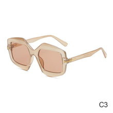 Load image into Gallery viewer, Trendy T-word Rice Nail Sunglasses Irregular Fashion Colorful Sunglasses Fashion Men's and Women's Personalized Sun Glasses
