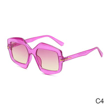 Load image into Gallery viewer, Trendy T-word Rice Nail Sunglasses Irregular Fashion Colorful Sunglasses Fashion Men's and Women's Personalized Sun Glasses
