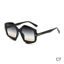 Load image into Gallery viewer, Trendy T-word Rice Nail Sunglasses Irregular Fashion Colorful Sunglasses Fashion Men's and Women's Personalized Sun Glasses
