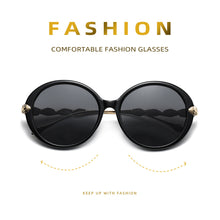 Load image into Gallery viewer, Fashion Round Lens Elastic Frame Film Leaves Simple Sunglasses Personality Sunglasses Trend Elegant Travel UV Sun Glasses

