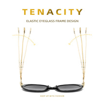 Load image into Gallery viewer, Fashion Round Lens Elastic Frame Film Leaves Simple Sunglasses Personality Sunglasses Trend Elegant Travel UV Sun Glasses
