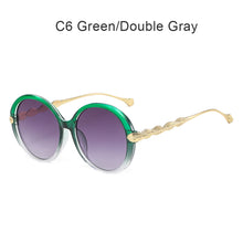 Load image into Gallery viewer, Fashion Round Lens Elastic Frame Film Leaves Simple Sunglasses Personality Sunglasses Trend Elegant Travel UV Sun Glasses
