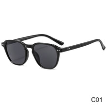 Load image into Gallery viewer, Fashion Trend Small Frame Rice Nail Ocean Film Simple Sun Glasses Personality Street Sunglasses Travel HD Vision Sunglasses
