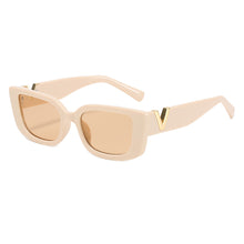 Load image into Gallery viewer, Retro Small Frame Cat Eye Sunglasses for Women 2021 Luxury V Sun Glasses Men Fashion Jelly Sunglasses with Metal Hinges
