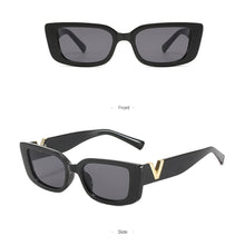 Load image into Gallery viewer, Retro Small Frame Cat Eye Sunglasses for Women 2021 Luxury V Sun Glasses Men Fashion Jelly Sunglasses with Metal Hinges
