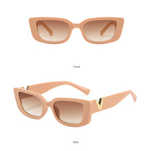 Load image into Gallery viewer, Retro Small Frame Cat Eye Sunglasses for Women 2021 Luxury V Sun Glasses Men Fashion Jelly Sunglasses with Metal Hinges

