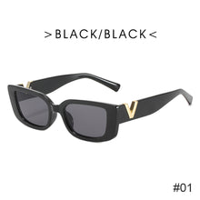 Load image into Gallery viewer, Retro Small Frame Cat Eye Sunglasses for Women 2021 Luxury V Sun Glasses Men Fashion Jelly Sunglasses with Metal Hinges
