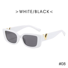 Load image into Gallery viewer, Retro Small Frame Cat Eye Sunglasses for Women 2021 Luxury V Sun Glasses Men Fashion Jelly Sunglasses with Metal Hinges
