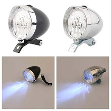 Load image into Gallery viewer, Retro Vintage Bicycle 3LED Front Light Headlight Safety Warning Night Light Head Lamp Flashlight Bright Lamp Bike Accessories
