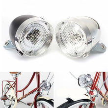 Load image into Gallery viewer, Retro Vintage Bicycle 3LED Front Light Headlight Safety Warning Night Light Head Lamp Flashlight Bright Lamp Bike Accessories
