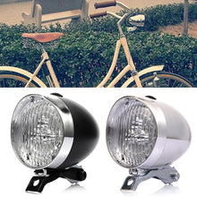 Load image into Gallery viewer, Retro Vintage Bicycle 3LED Front Light Headlight Safety Warning Night Light Head Lamp Flashlight Bright Lamp Bike Accessories
