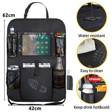 Load image into Gallery viewer, Car Backseat Organizer with Touch Screen Tablet Holder Auto Storage Pockets Cover Car Seat Back Protectors for Trip Kids Travel
