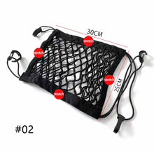 Load image into Gallery viewer, Car Interior Seat Back Elastic Mesh Net Between Seats Car Storage Bag Pocket Cage Grid Pocket Holder Car Accessories Trunk
