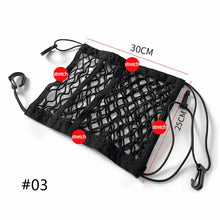 Load image into Gallery viewer, Car Interior Seat Back Elastic Mesh Net Between Seats Car Storage Bag Pocket Cage Grid Pocket Holder Car Accessories Trunk
