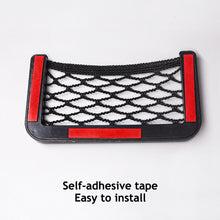 Load image into Gallery viewer, Car Back Rear Mesh Organizer Storage Bag Auto Paste Net Pocket Phone Holder Facial Tissue Key Elastic String Net Car Accessories
