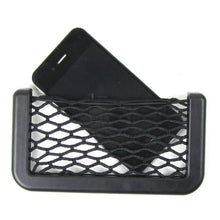 Load image into Gallery viewer, Car Back Rear Mesh Organizer Storage Bag Auto Paste Net Pocket Phone Holder Facial Tissue Key Elastic String Net Car Accessories
