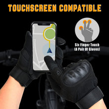 Load image into Gallery viewer, Motorcycle Touchscreen Gloves Artificial Leather Hard Knuckle Full Finger Protective Gear Racing Riding Hunting Moto Motocross
