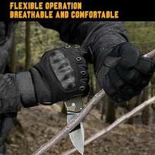 Load image into Gallery viewer, Motorcycle Touchscreen Gloves Artificial Leather Hard Knuckle Full Finger Protective Gear Racing Riding Hunting Moto Motocross
