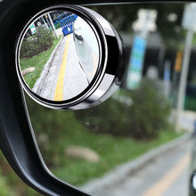 Load image into Gallery viewer, 2 Pcs Wide-angle 360 Degree Adjustable Car Blind Spot Mirror Round Frame Convex Clear Rearview Auxiliary Mirror Driving Safety
