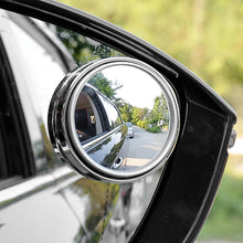 Load image into Gallery viewer, 2 Pcs Wide-angle 360 Degree Adjustable Car Blind Spot Mirror Round Frame Convex Clear Rearview Auxiliary Mirror Driving Safety
