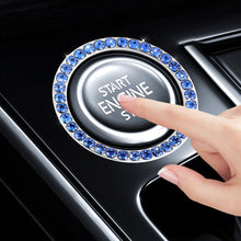 Load image into Gallery viewer, Universal Automobiles Start Switch Button Decorative Diamond Rhinestone Ring Auto SUV Car Decorative Accessories Interior Girls
