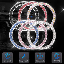 Load image into Gallery viewer, Universal Automobiles Start Switch Button Decorative Diamond Rhinestone Ring Auto SUV Car Decorative Accessories Interior Girls
