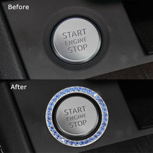 Load image into Gallery viewer, Universal Automobiles Start Switch Button Decorative Diamond Rhinestone Ring Auto SUV Car Decorative Accessories Interior Girls
