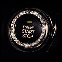 Load image into Gallery viewer, Universal Automobiles Start Switch Button Decorative Diamond Rhinestone Ring Auto SUV Car Decorative Accessories Interior Girls
