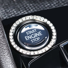 Load image into Gallery viewer, Universal Automobiles Start Switch Button Decorative Diamond Rhinestone Ring Auto SUV Car Decorative Accessories Interior Girls
