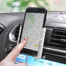 Load image into Gallery viewer, Universal Car Phone Holder with Bing Crystal Rhinestone Car Air Vent Mount Clip Cell Phone Holder for iPhone Samsung Car Holder
