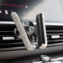 Load image into Gallery viewer, Universal Car Phone Holder with Bing Crystal Rhinestone Car Air Vent Mount Clip Cell Phone Holder for iPhone Samsung Car Holder
