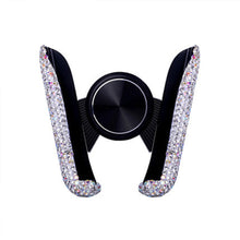 Load image into Gallery viewer, Universal Car Phone Holder with Bing Crystal Rhinestone Car Air Vent Mount Clip Cell Phone Holder for iPhone Samsung Car Holder
