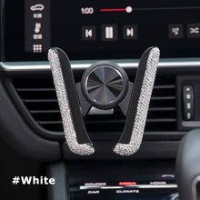 Load image into Gallery viewer, Universal Car Phone Holder with Bing Crystal Rhinestone Car Air Vent Mount Clip Cell Phone Holder for iPhone Samsung Car Holder

