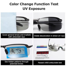 Load image into Gallery viewer, Universal Polarized Photochromic Sunglasses Driving Chameleon Glasses Change Color Sun Glasses Day Night Vision Driver's Eyewear
