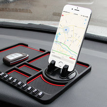 Load image into Gallery viewer, Car Dashboard Anti-Slip Mat Auto Phone Holder Sticky Anti Slide Dash Phone Mount Parking Number Card Car Pad Mat Storage Cushion
