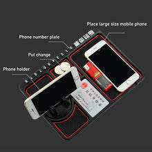 Load image into Gallery viewer, Car Dashboard Anti-Slip Mat Auto Phone Holder Sticky Anti Slide Dash Phone Mount Parking Number Card Car Pad Mat Storage Cushion
