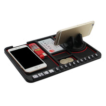 Load image into Gallery viewer, Car Dashboard Anti-Slip Mat Auto Phone Holder Sticky Anti Slide Dash Phone Mount Parking Number Card Car Pad Mat Storage Cushion
