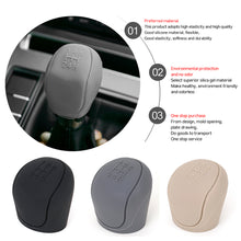 Load image into Gallery viewer, Car Gear Head Shift Knob Cover Silicone Gear Shift Non Slip Grip Handle Case Automobiles Gear Shift Collars Interior Accessories
