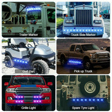 Load image into Gallery viewer, 1Pc 12V 3LED 3/4" Round Trailer Chrome Side Marker Lights Trucks Tractors Clearance Lights Lamp Bullet Waterproof
