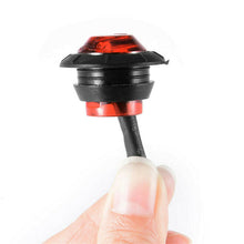 Load image into Gallery viewer, 1Pc 12V 3LED 3/4" Round Trailer Chrome Side Marker Lights Trucks Tractors Clearance Lights Lamp Bullet Waterproof
